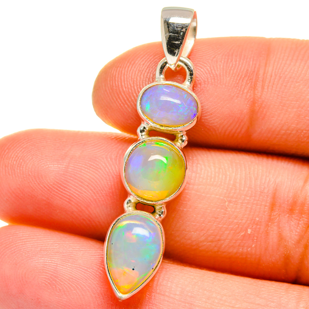 Ethiopian Opal Pendants handcrafted by Ana Silver Co - PD15817