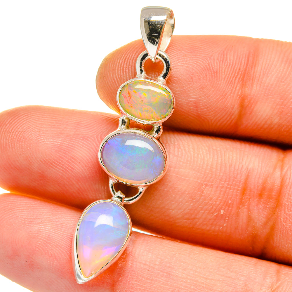Ethiopian Opal Pendants handcrafted by Ana Silver Co - PD15818
