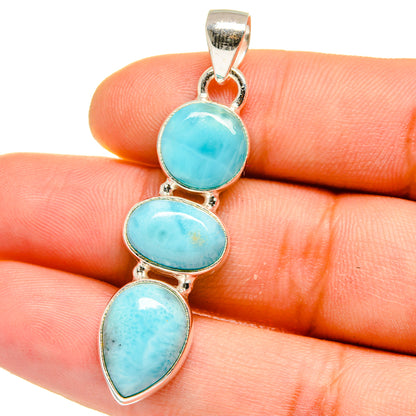 Larimar Pendants handcrafted by Ana Silver Co - PD15819