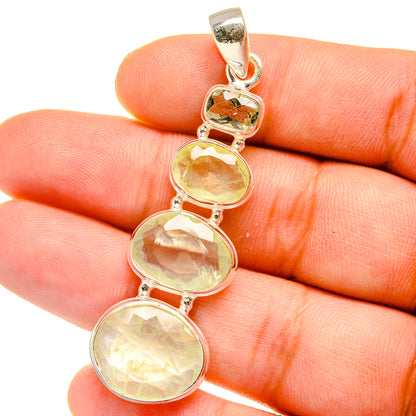 Prehnite Pendants handcrafted by Ana Silver Co - PD15820