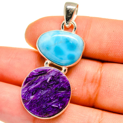 Charoite Pendants handcrafted by Ana Silver Co - PD15822
