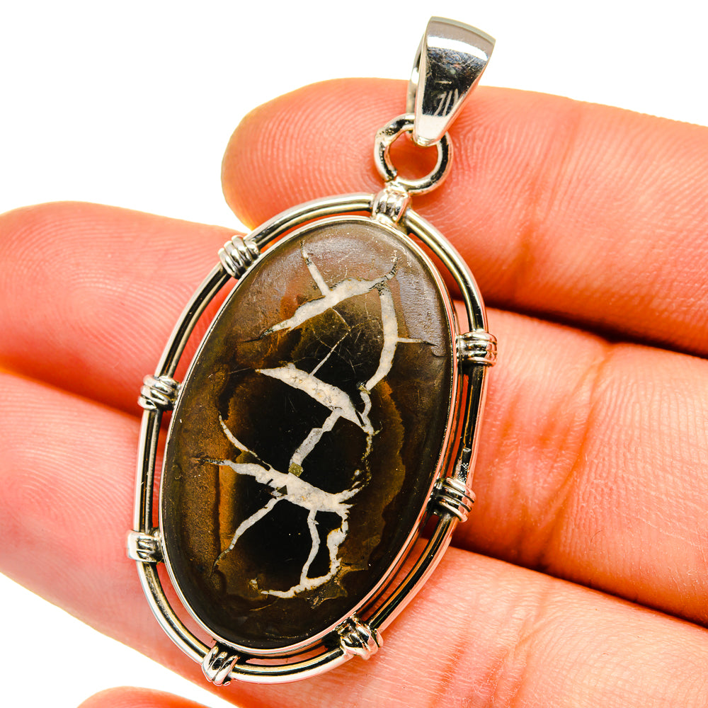 Septarian Geode Pendants handcrafted by Ana Silver Co - PD15832
