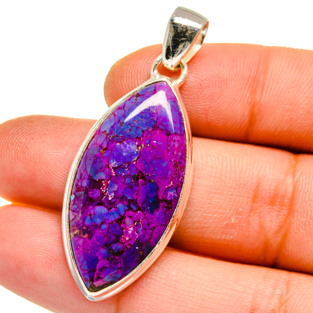 Purple Copper Composite Turquoise Pendants handcrafted by Ana Silver Co - PD15842