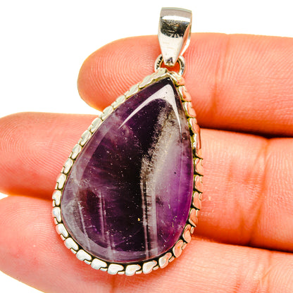 Chevron Amethyst Pendants handcrafted by Ana Silver Co - PD15847