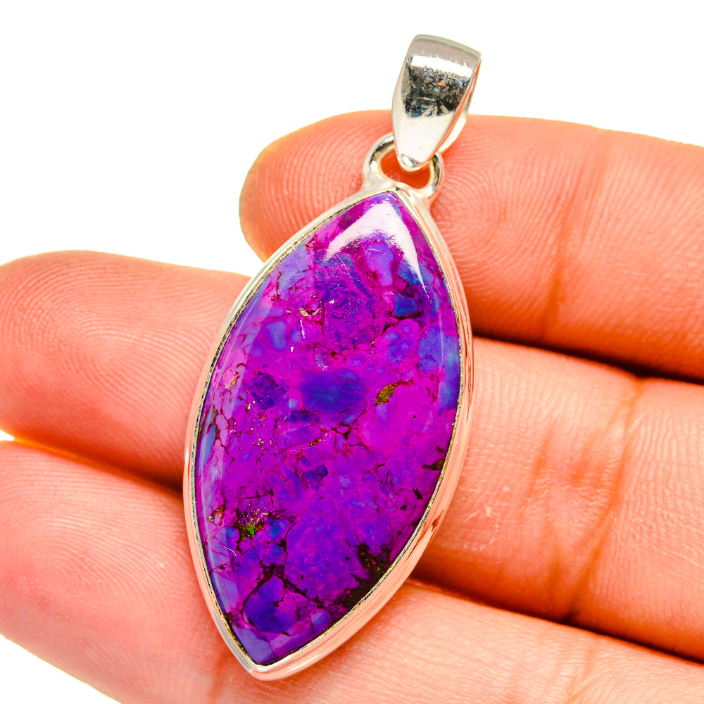 Purple Copper Composite Turquoise Pendants handcrafted by Ana Silver Co - PD15850