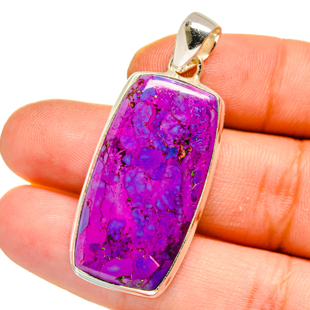 Purple Copper Composite Turquoise Pendants handcrafted by Ana Silver Co - PD15851