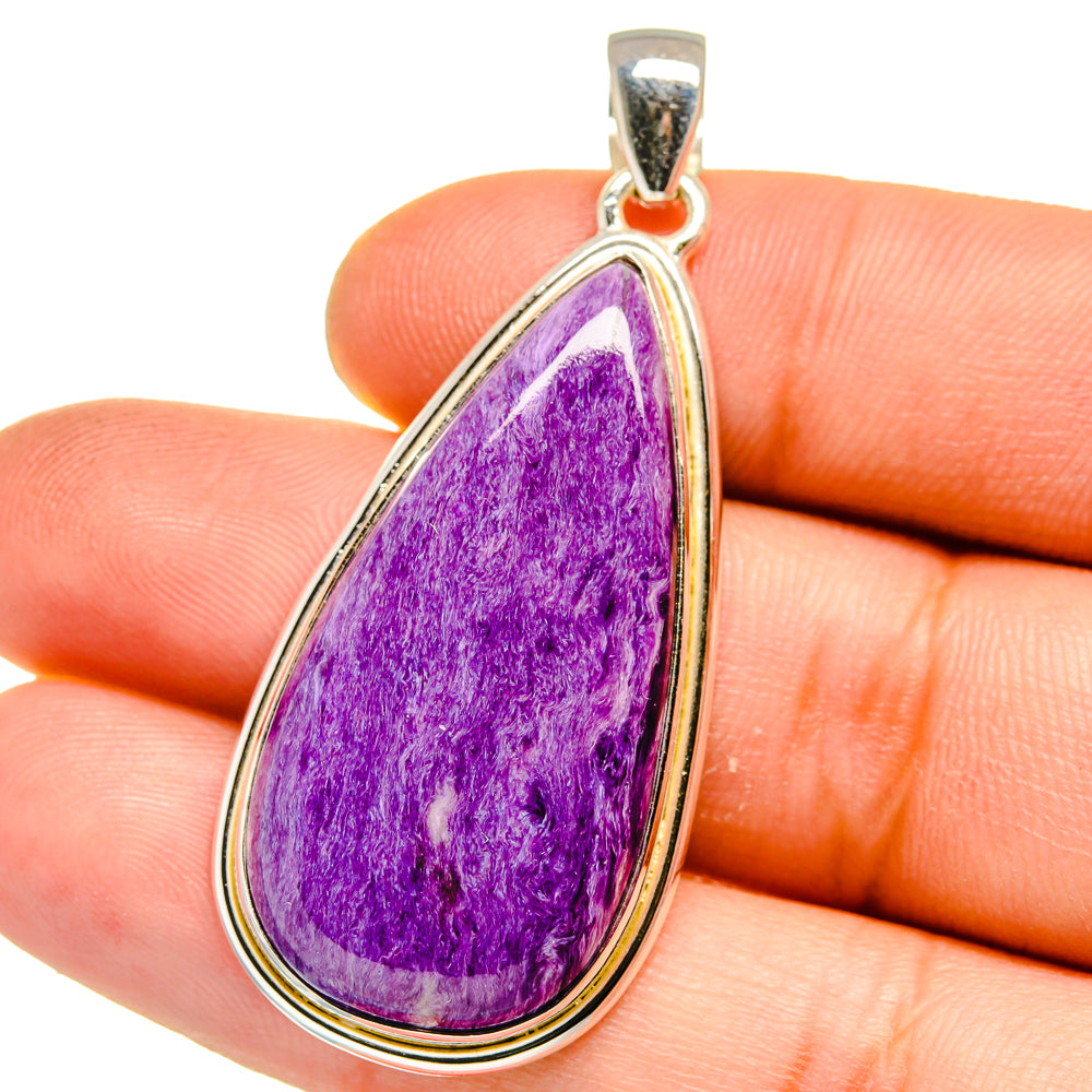Charoite Pendants handcrafted by Ana Silver Co - PD15856