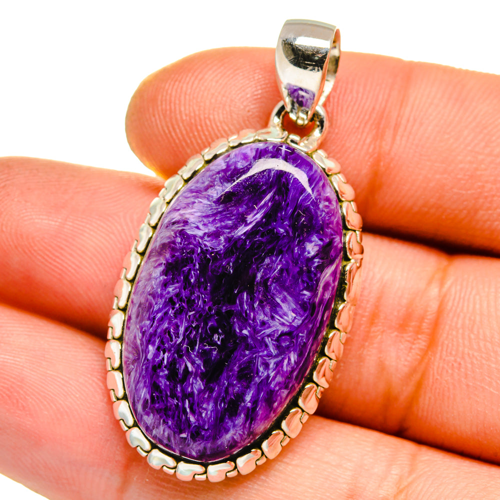Charoite Pendants handcrafted by Ana Silver Co - PD15857