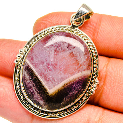 Chevron Amethyst Pendants handcrafted by Ana Silver Co - PD15858