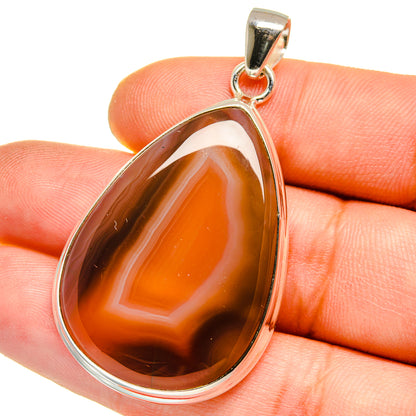 Botswana Agate Pendants handcrafted by Ana Silver Co - PD15859