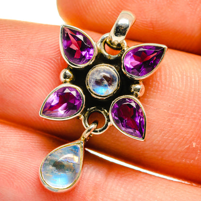 Rainbow Moonstone Pendants handcrafted by Ana Silver Co - PD15900