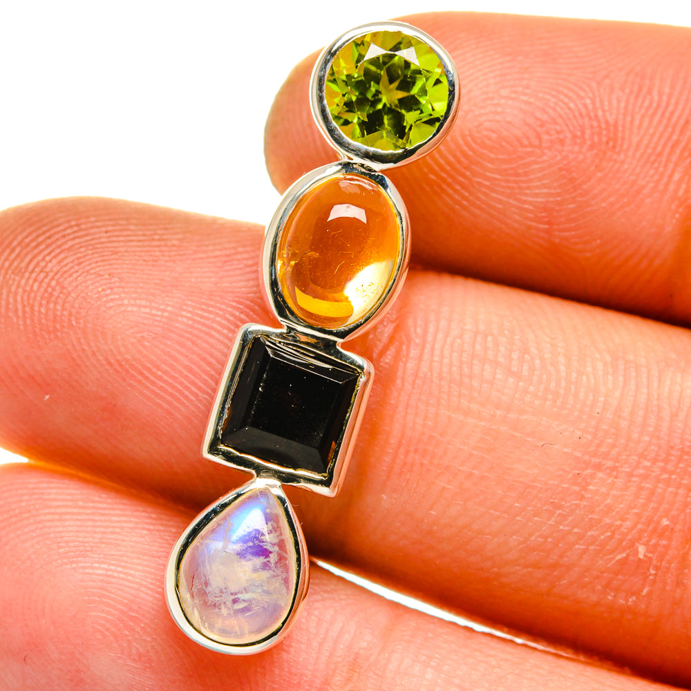 Rainbow Moonstone Pendants handcrafted by Ana Silver Co - PD15902
