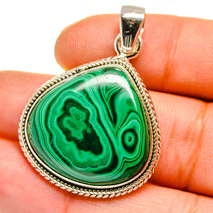 Malachite Pendants handcrafted by Ana Silver Co - PD15912