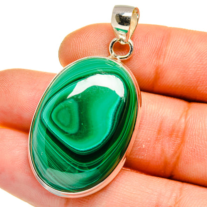 Malachite Pendants handcrafted by Ana Silver Co - PD15913