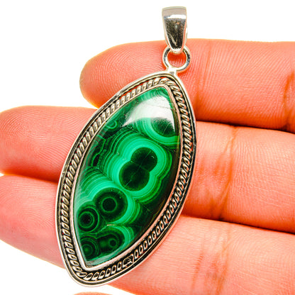 Malachite Pendants handcrafted by Ana Silver Co - PD15914