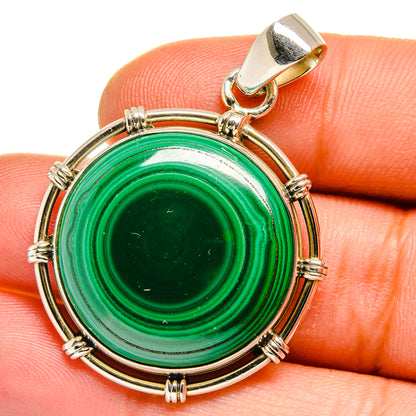 Malachite Pendants handcrafted by Ana Silver Co - PD15916