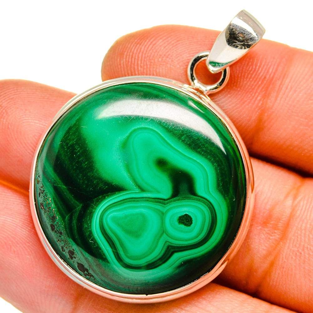 Malachite Pendants handcrafted by Ana Silver Co - PD15920
