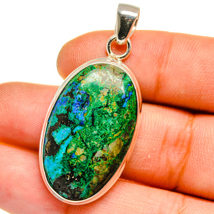 Azurite Malachite Pendants handcrafted by Ana Silver Co - PD15922