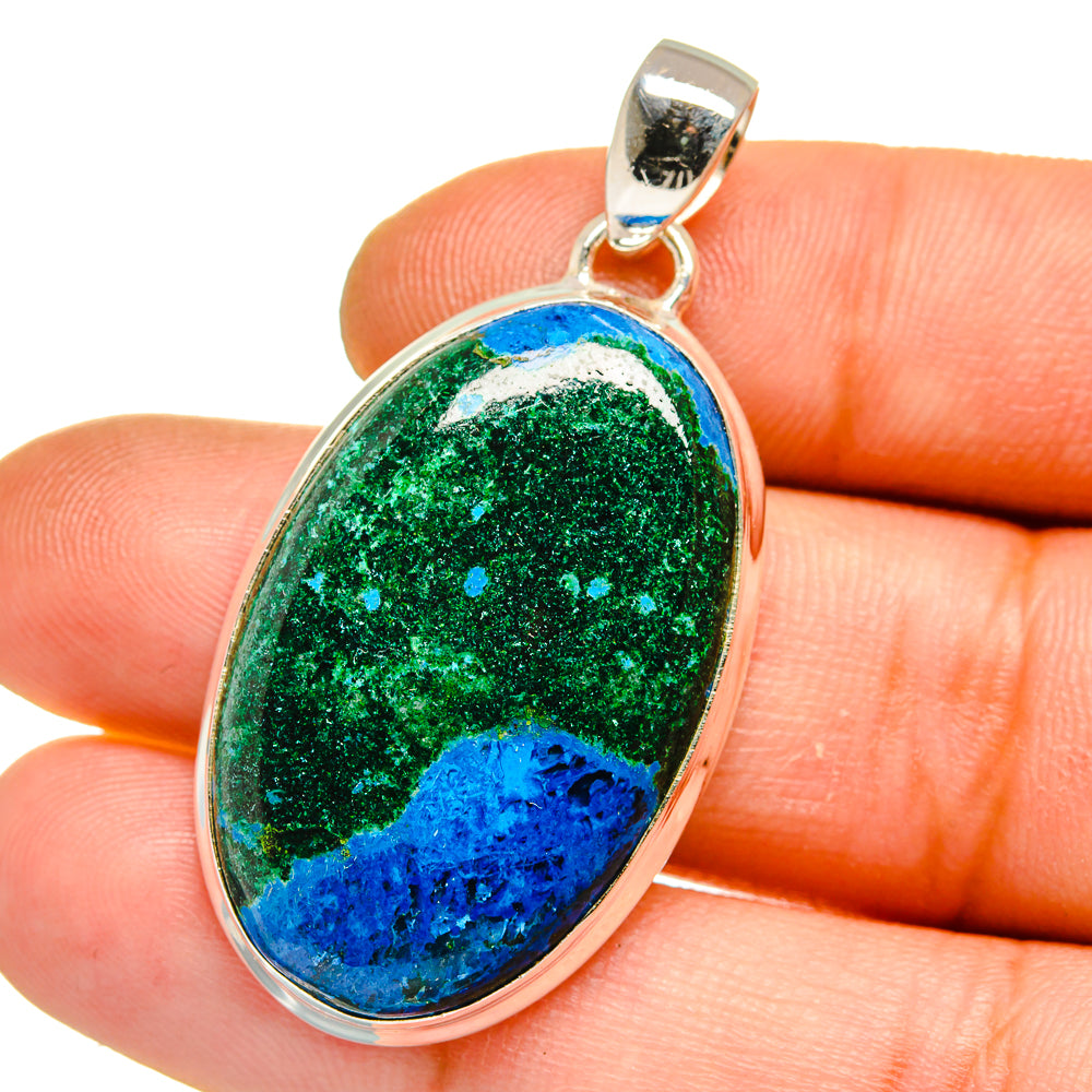 Chrysocolla Pendants handcrafted by Ana Silver Co - PD15925
