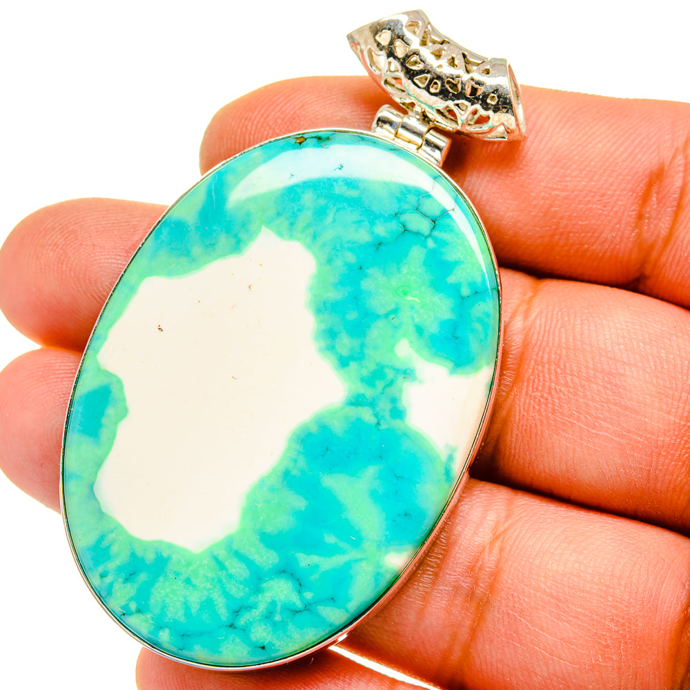 Green Howlite Pendants handcrafted by Ana Silver Co - PD15933