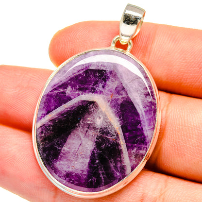 Chevron Amethyst Pendants handcrafted by Ana Silver Co - PD15947
