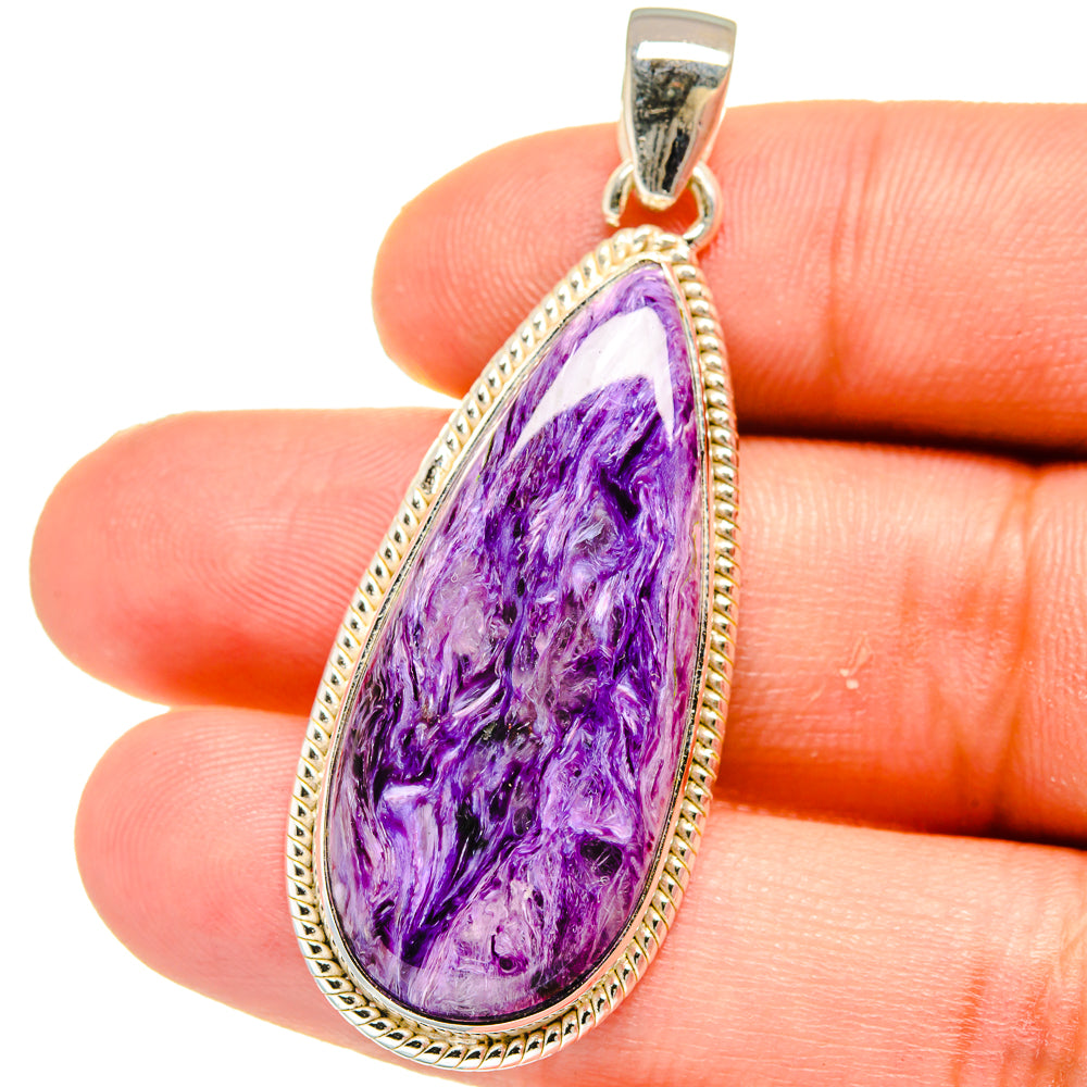 Charoite Pendants handcrafted by Ana Silver Co - PD15953