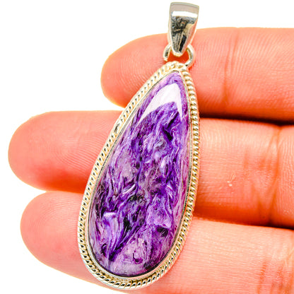 Charoite Pendants handcrafted by Ana Silver Co - PD15953