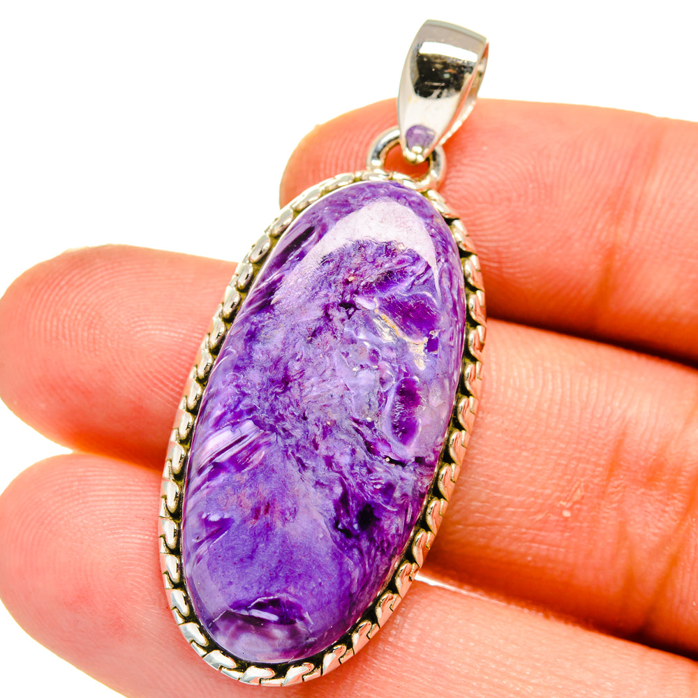 Charoite Pendants handcrafted by Ana Silver Co - PD15954