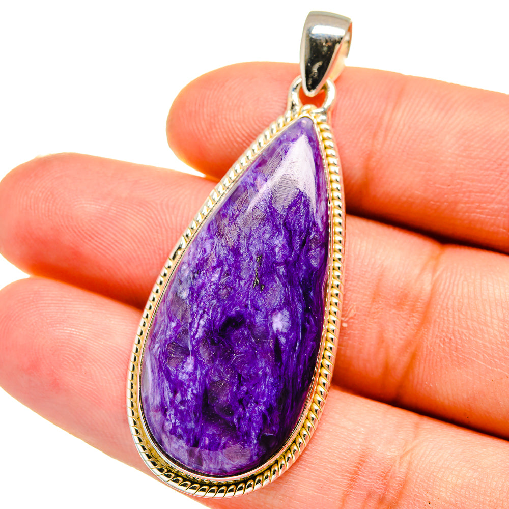 Charoite Pendants handcrafted by Ana Silver Co - PD15955