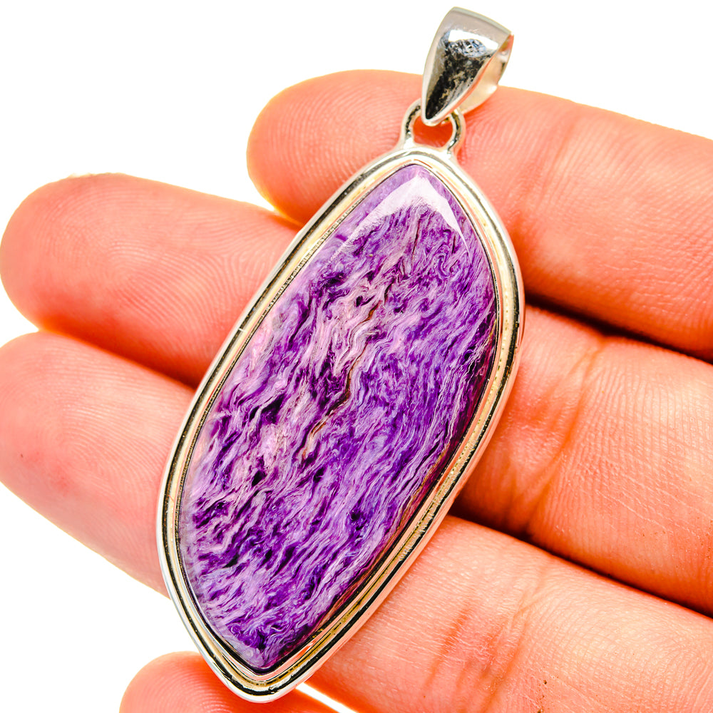 Charoite Pendants handcrafted by Ana Silver Co - PD15956