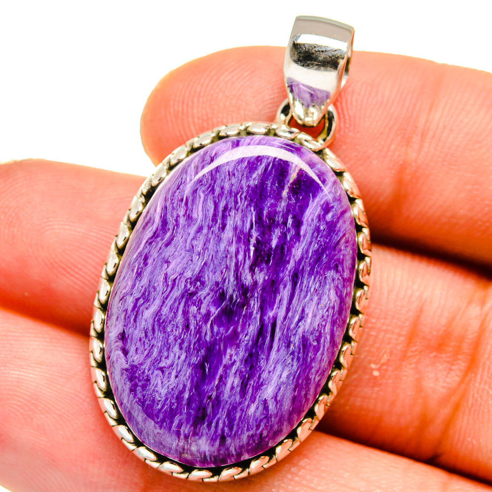 Charoite Pendants handcrafted by Ana Silver Co - PD15957