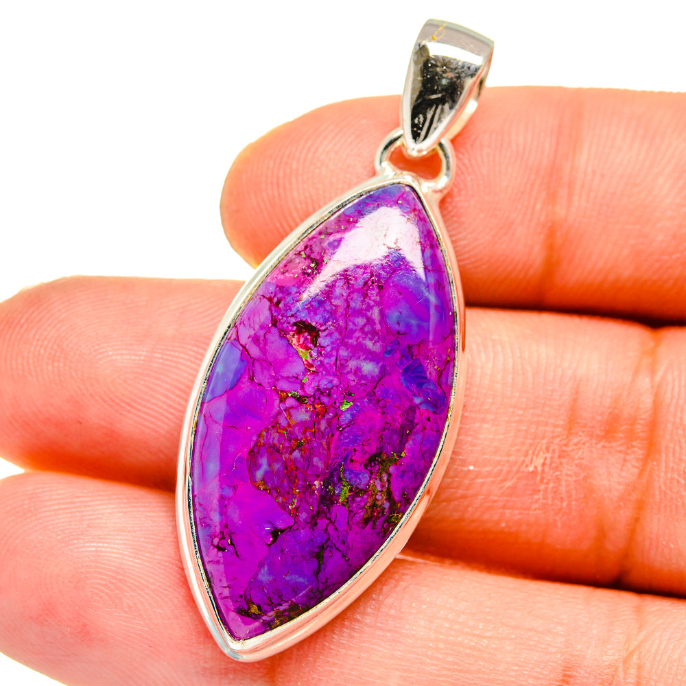 Purple Copper Composite Turquoise Pendants handcrafted by Ana Silver Co - PD15961