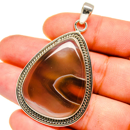 Botswana Agate Pendants handcrafted by Ana Silver Co - PD15965