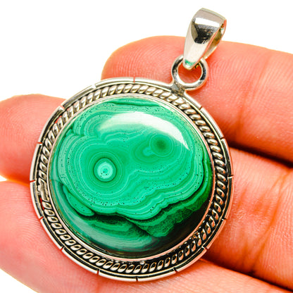 Malachite Pendants handcrafted by Ana Silver Co - PD15980