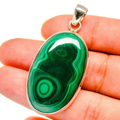 Malachite Pendants handcrafted by Ana Silver Co - PD15981