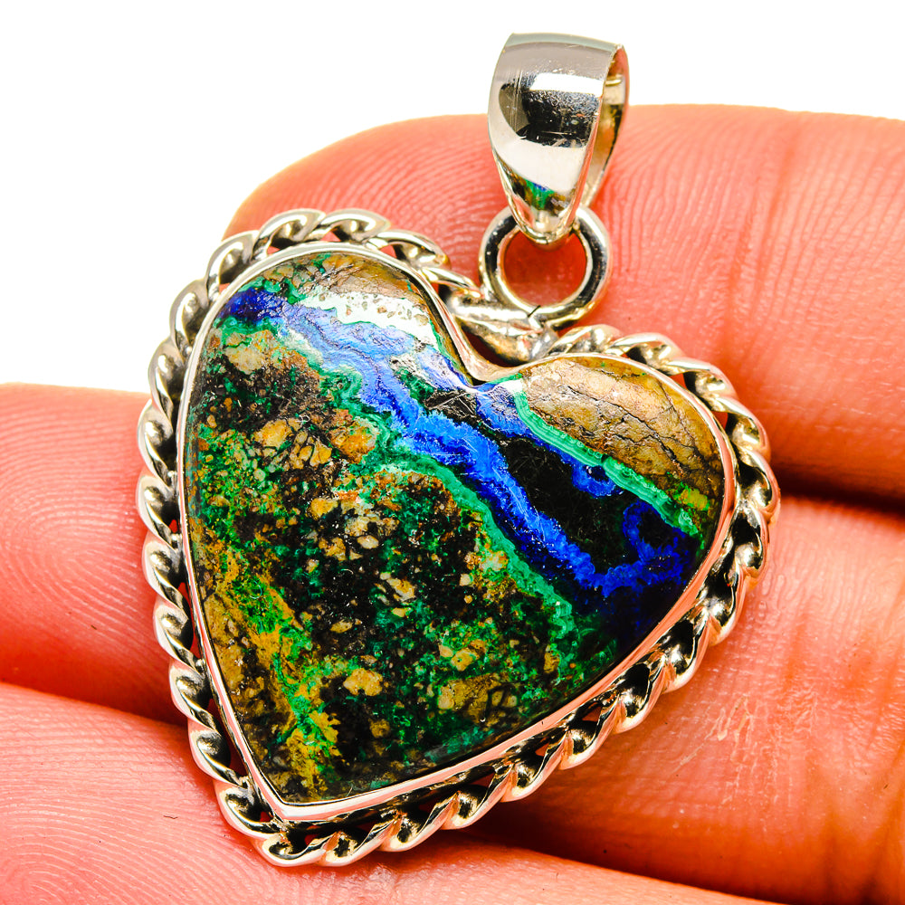 Azurite Malachite Pendants handcrafted by Ana Silver Co - PD15991