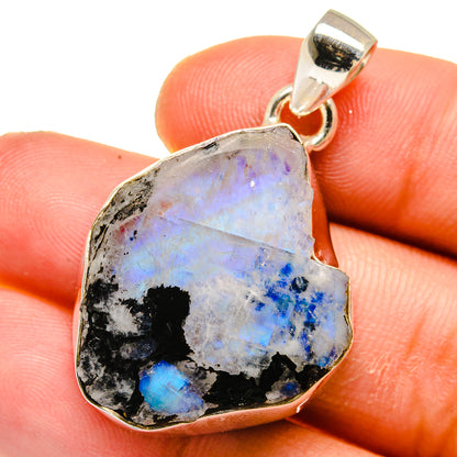 Rainbow Moonstone Pendants handcrafted by Ana Silver Co - PD15993