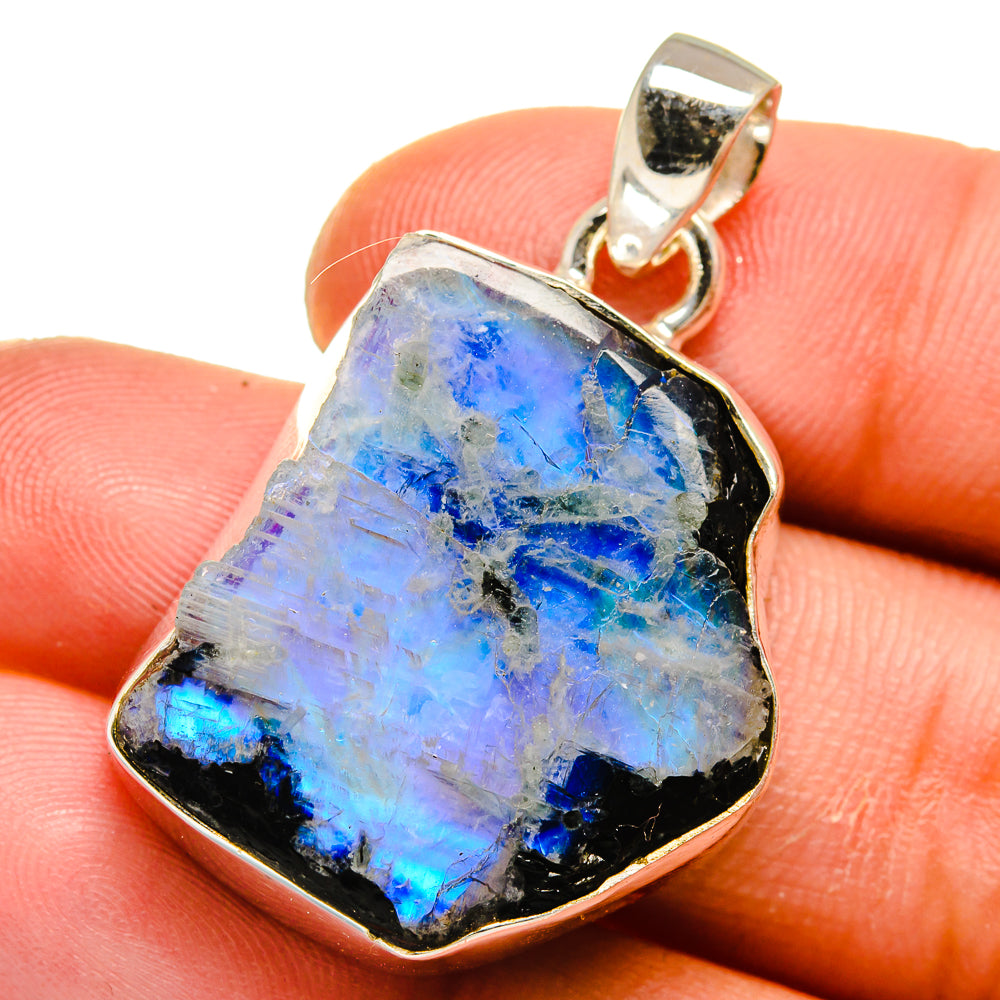 Rainbow Moonstone Pendants handcrafted by Ana Silver Co - PD15995