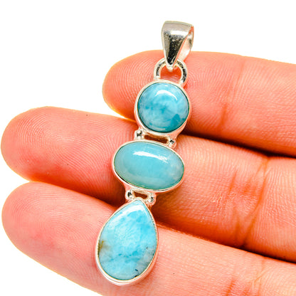 Larimar Pendants handcrafted by Ana Silver Co - PD16000