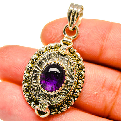 Amethyst Pendants handcrafted by Ana Silver Co - PD16010