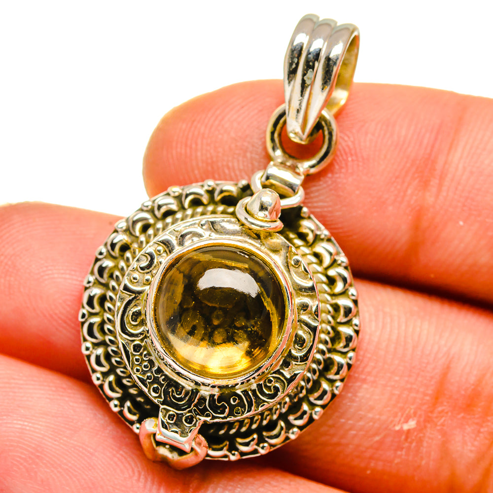 Citrine Pendants handcrafted by Ana Silver Co - PD16013