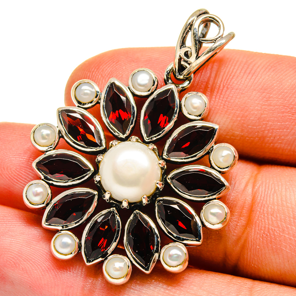 Garnet Pendants handcrafted by Ana Silver Co - PD16024
