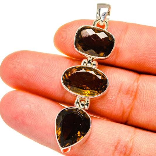 Mandarin Citrine Pendants handcrafted by Ana Silver Co - PD16031