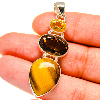 Tiger Eye Pendants handcrafted by Ana Silver Co - PD16033