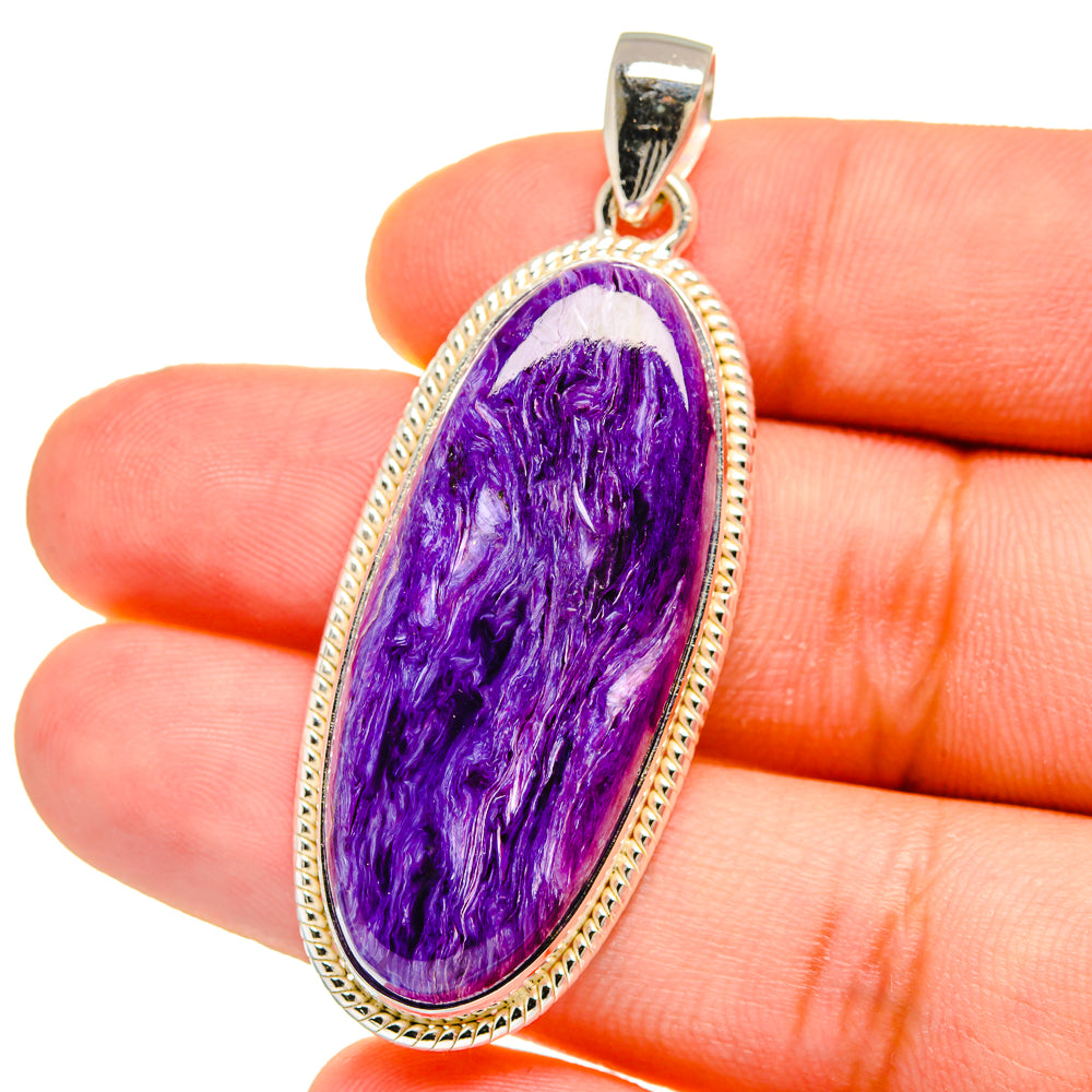 Charoite Pendants handcrafted by Ana Silver Co - PD16039