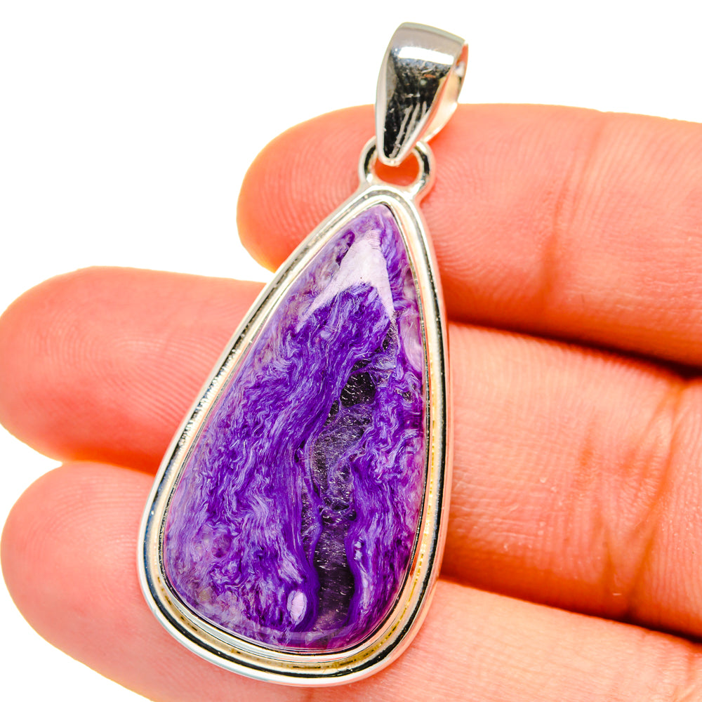 Charoite Pendants handcrafted by Ana Silver Co - PD16043