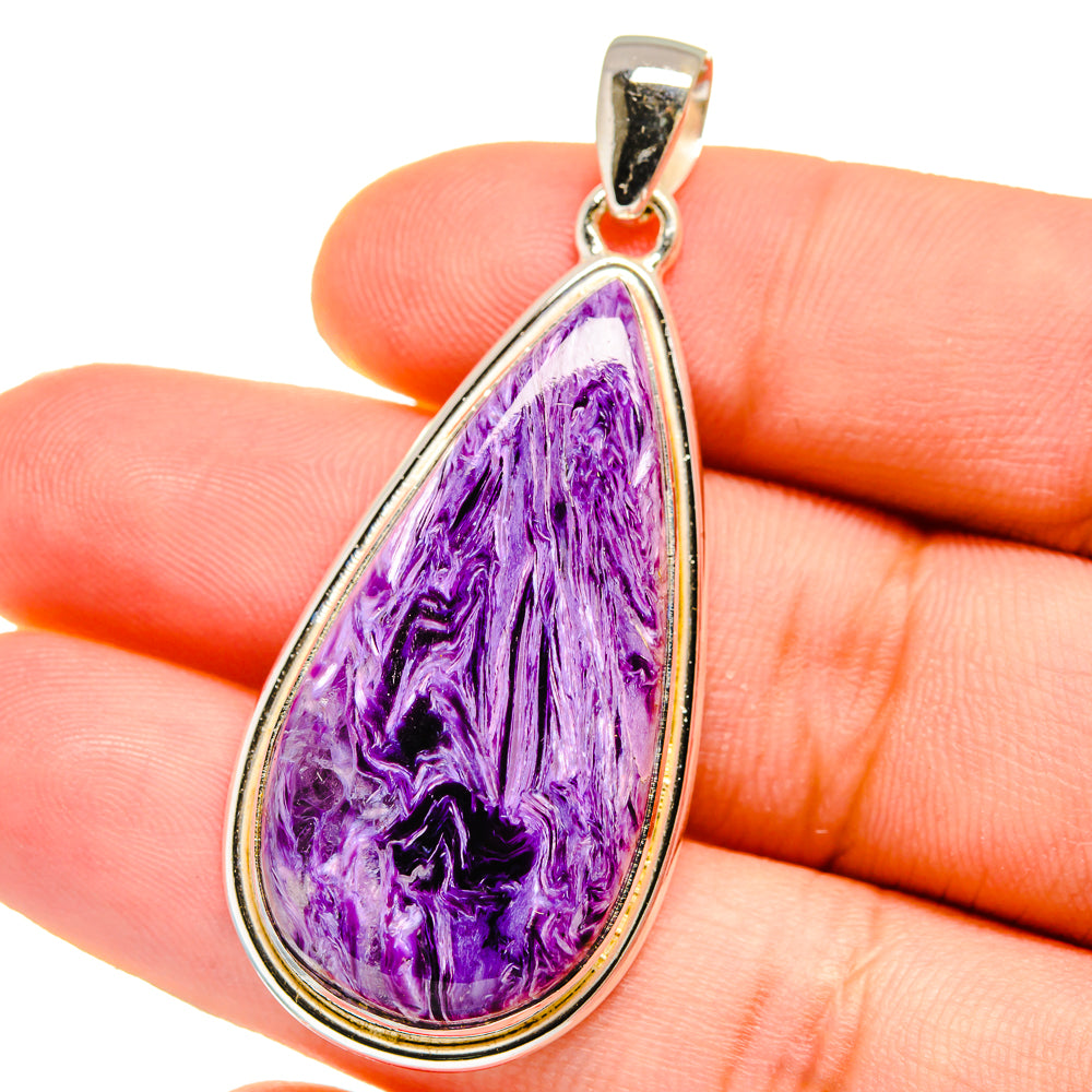 Charoite Pendants handcrafted by Ana Silver Co - PD16044
