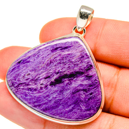 Charoite Pendants handcrafted by Ana Silver Co - PD16045