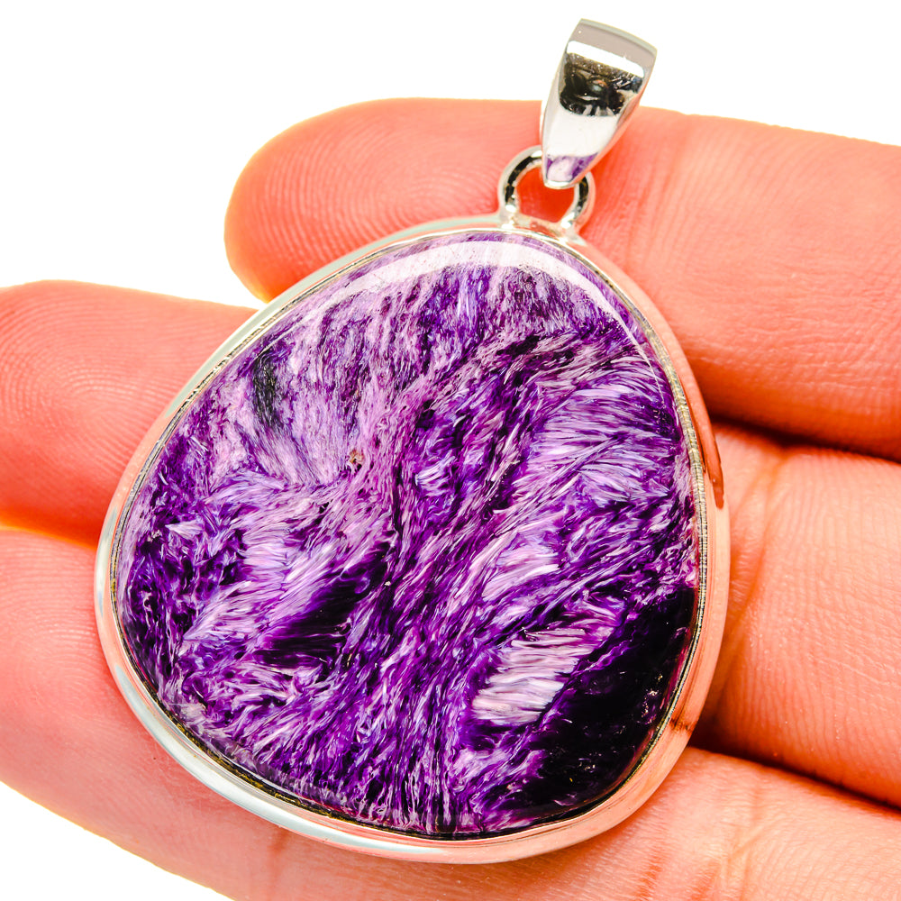 Charoite Pendants handcrafted by Ana Silver Co - PD16047