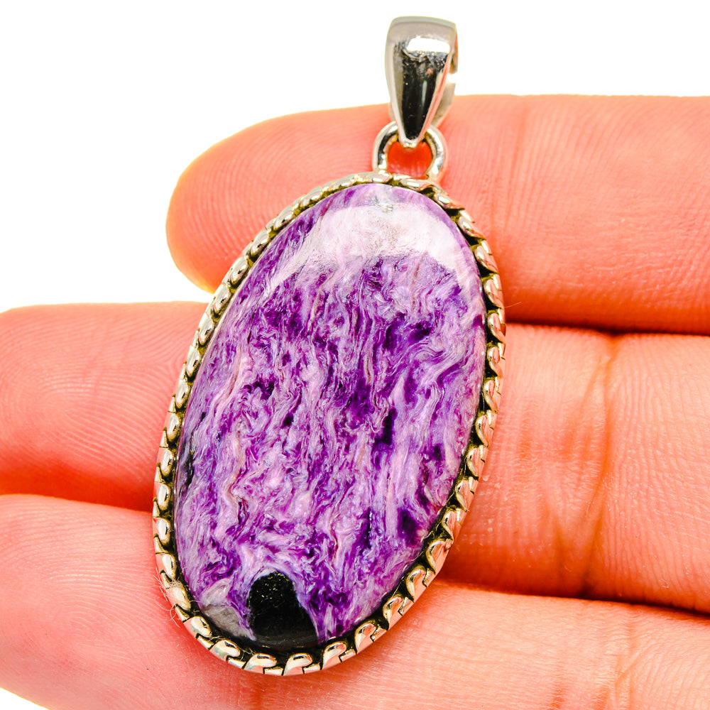 Charoite Pendants handcrafted by Ana Silver Co - PD16048